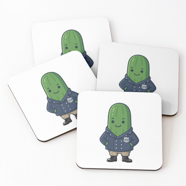 Item preview, Inspector Dillion — Cute Cucumber Detective Character Kids Art | Conditioned For Kindness designed and sold by monolithstudio.