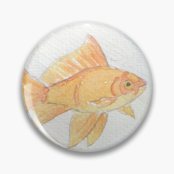 Item preview, Goldfish in a bubble painted in watercolor designed and sold by San-shine-arts.