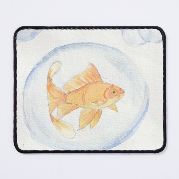 Item preview, Goldfish in a bubble painted in watercolor designed and sold by San-shine-arts.
