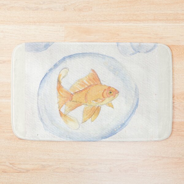 Artikelvorschau, Goldfische in einer Blase, gemalt mit Aquarellfarben entworfen und verkauft von San-shine-arts.