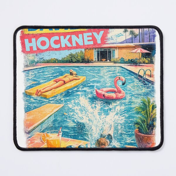 Item preview, David Hockney Inspired Pop Art T-Shirt | Colorful Modern Art Graphic Design designed and sold by ZACKBLOO.