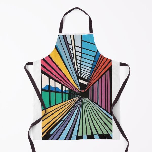 Item preview, Graphic Design - Futuristic Corridor, Pop Art Perspective designed and sold by Reverso-Design.