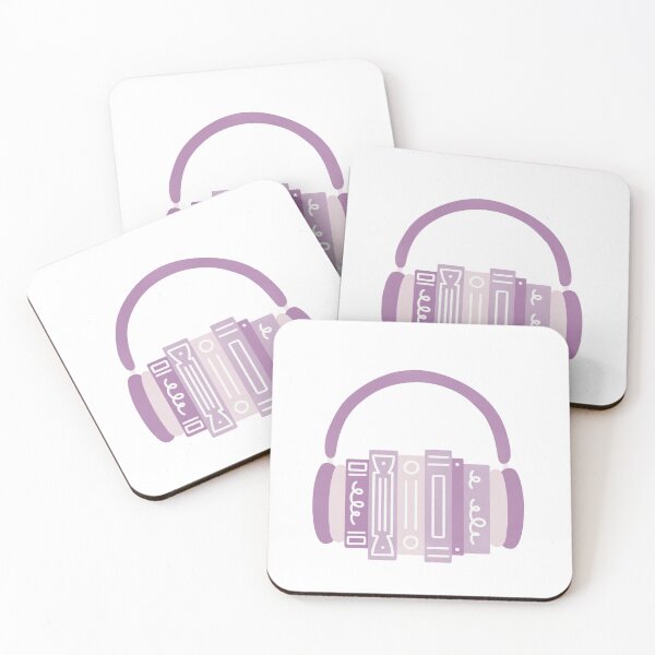 Item preview, Audiobook Purple Book Stack with Headphones designed and sold by winterpumpkin.
