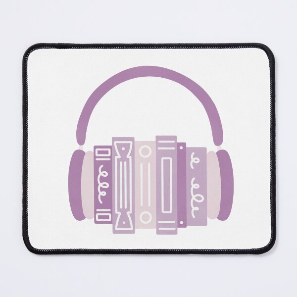 Item preview, Audiobook Purple Book Stack with Headphones designed and sold by winterpumpkin.