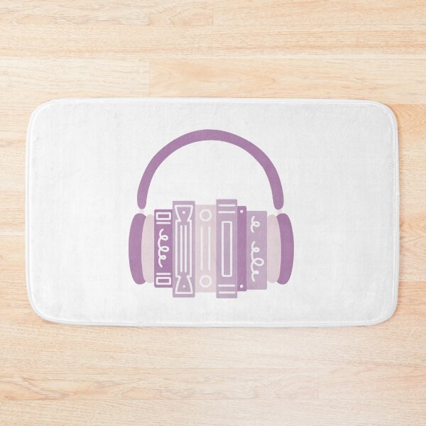 Item preview, Audiobook Purple Book Stack with Headphones designed and sold by winterpumpkin.