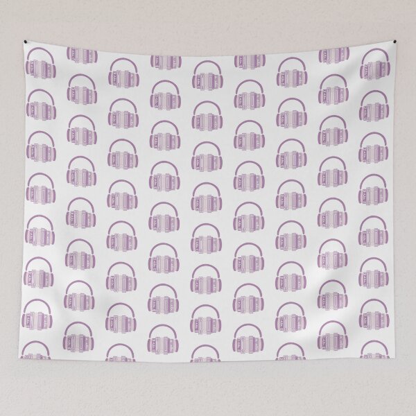 Item preview, Audiobook Purple Book Stack with Headphones designed and sold by winterpumpkin.