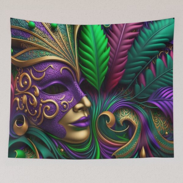 Item preview, Máscara de Mardi Gras, arte del carnaval de Nueva Orleans designed and sold by GSizzle1.