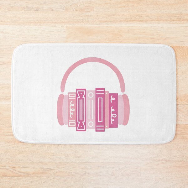 Item preview, Audiobook Pink Book Stack with Headphones designed and sold by winterpumpkin.