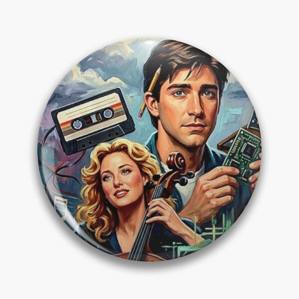 Item preview, Love, Music, and Microchips – Electric Dreams Fine Art Print designed and sold by Art's Diner.