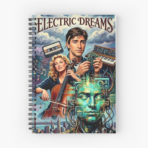 Item preview, Love, Music, and Microchips – Electric Dreams Fine Art Print designed and sold by Art's Diner.