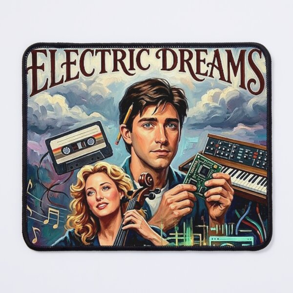 Item preview, Love, Music, and Microchips – Electric Dreams Fine Art Print designed and sold by Art's Diner.
