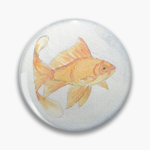 Item preview, Goldfish in bubble painted in watercolor designed and sold by San-shine-arts.