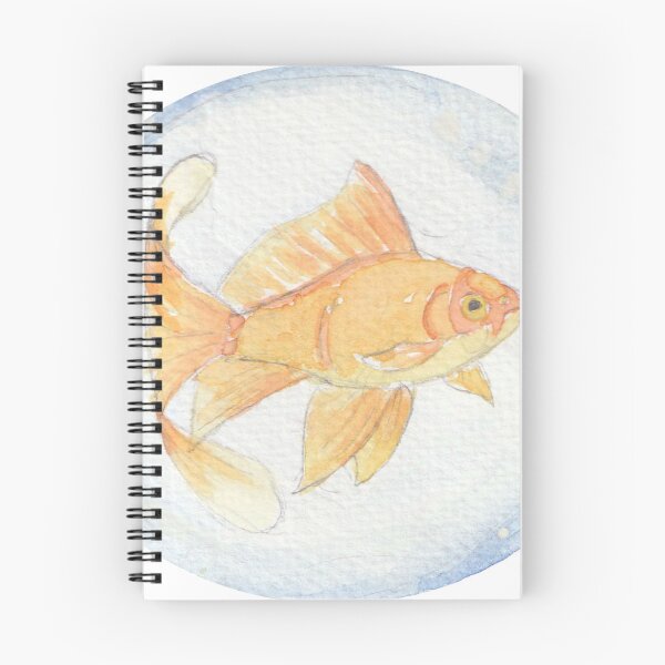 Item preview, Goldfish in bubble painted in watercolor designed and sold by San-shine-arts.