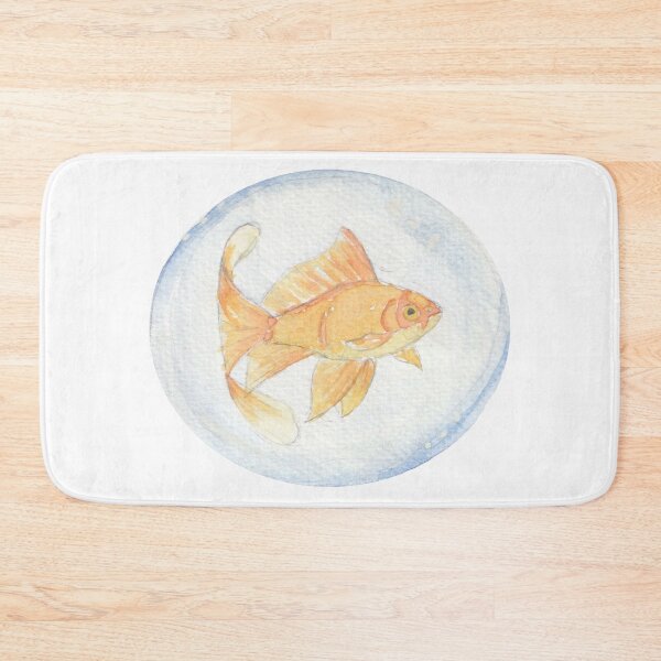Item preview, Goldfish in bubble painted in watercolor designed and sold by San-shine-arts.