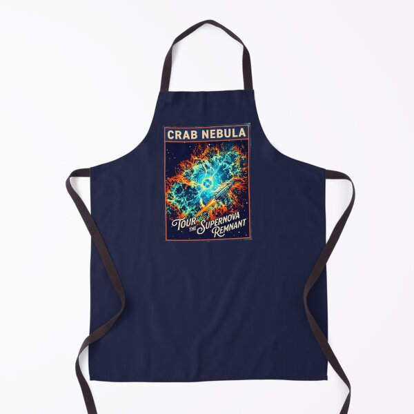 Item preview, Crab Nebula Supernova Retro NASA Travel Poster designed and sold by RetroRewind Studio.