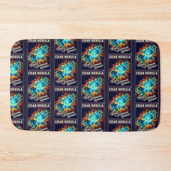 Item preview, Crab Nebula Supernova Retro NASA Travel Poster designed and sold by RetroRewind Studio.