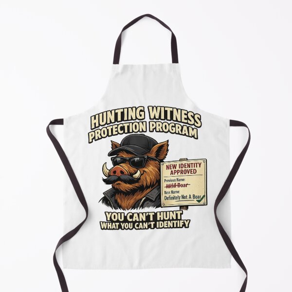 Item preview, Hunting Witness Protection Program - Funny Boar Design designed and sold by C6S5M.