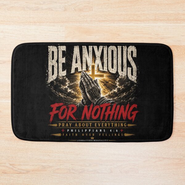 Item preview, Be Anxious For Nothing | Christian Faith Apparel | Philippians 4:6 designed and sold by LowBatteryStudio ⭐.