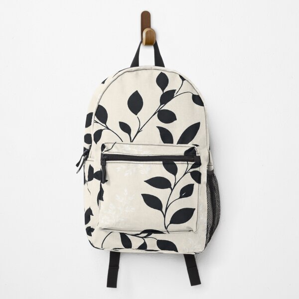 Item preview, Black Vine Botanical Pattern - Cream Minimal Floral designed and sold by Louis Calveri™.