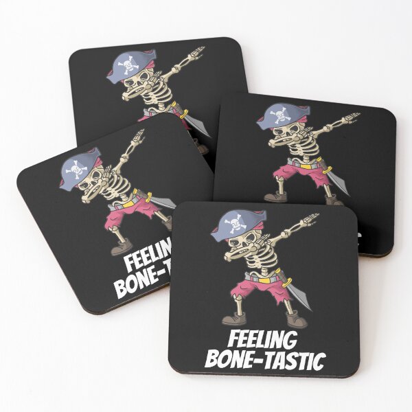 Item preview, Feeling Bone-Tastic – Funny Dabbing Pirate Skeleton Cartoon designed and sold by Karim-Karem.