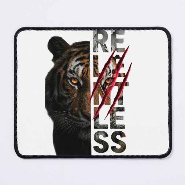 Item preview, Relentless Tiger Claw Split Design Dark Wildlife Art designed and sold by Presshue.