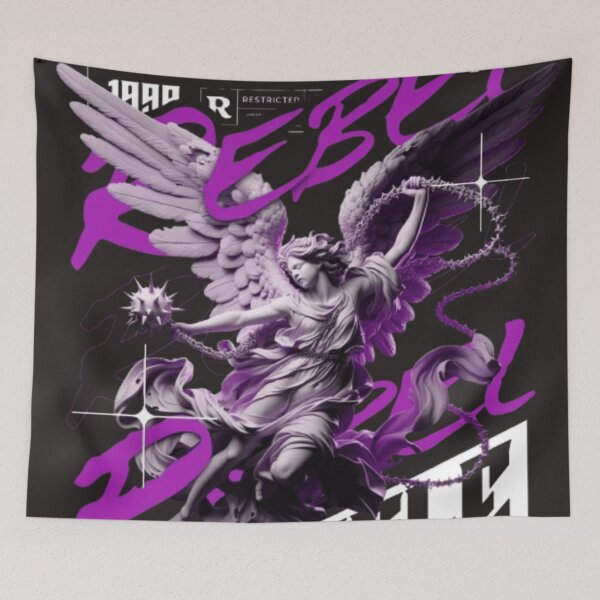 Item preview, "Rebel Angle Streetwear Logo Urban Graphic Tee" designed and sold by APEX CLOTHINGS.