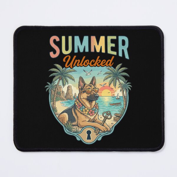 Item preview, Summer Unlocked: Tropical German Shepherd. designed and sold by Endless7Art.