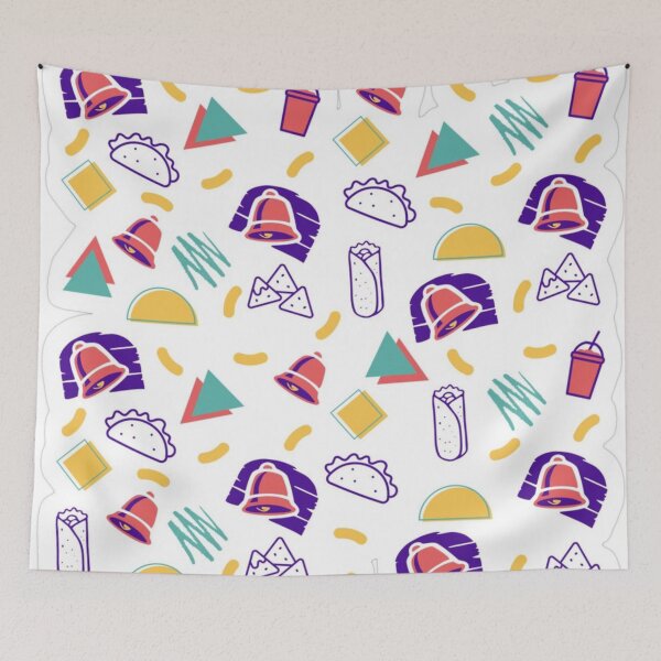 Item preview, Retro taco pattern  designed and sold by Madison Creates.