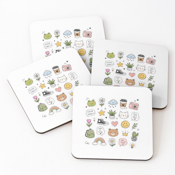 Item preview, Whimsical Hand-Drawn Doodle Sticker Collection designed and sold by FAZ-DESIGNS.