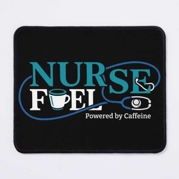 Item preview, Nurse Fuel Powered By Caffeine Funny Stethoscope Typography designed and sold by PACS0011.