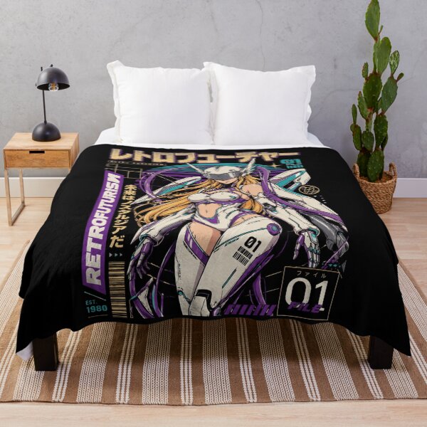 Item preview, Retro Futurism Mecha Girl – Anime Cybernetic Warrior Design designed and sold by PunkVerseStudio.