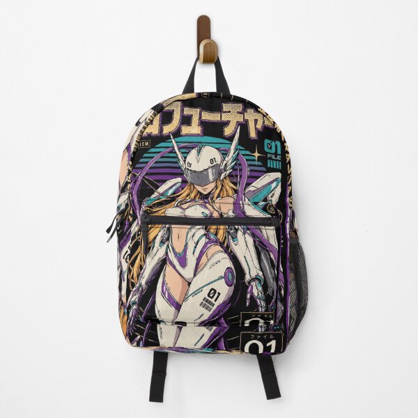 Item preview, Retro Futurism Mecha Girl – Anime Cybernetic Warrior Design designed and sold by PunkVerseStudio.
