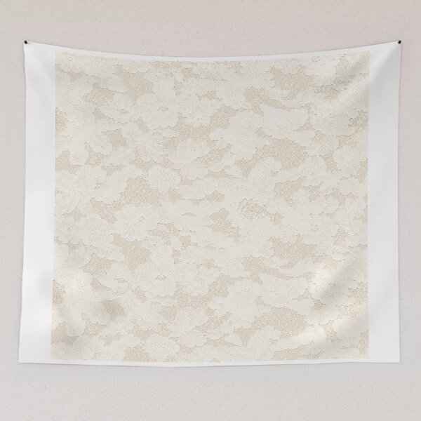 Item preview, Ivory Lace Floral Pattern - Elegant Cream Textile designed and sold by Unhinged .Ink.