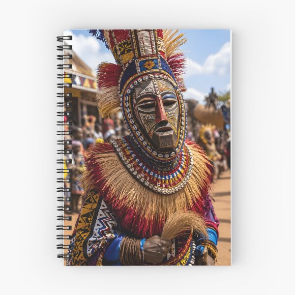 Item preview, Traditional African Masquerade Festival Portrait designed and sold by SavannaCanvas.