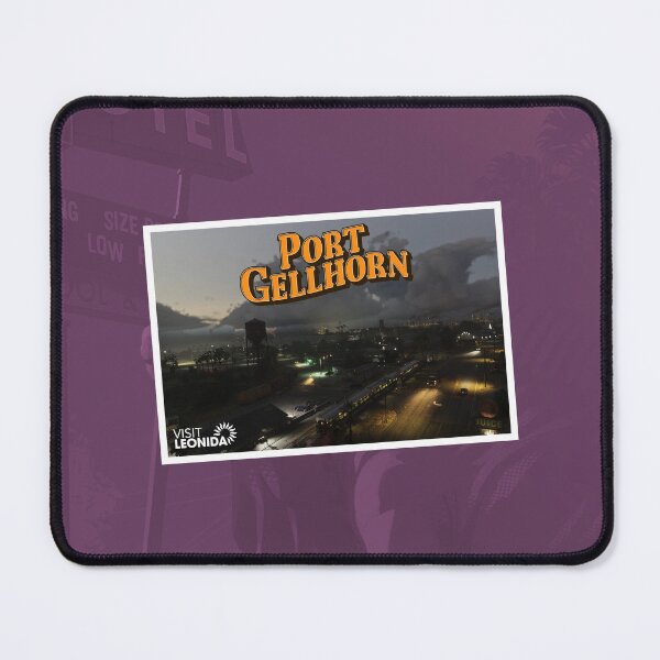 Item preview, Port Gellhorn Nighttime Coastal Urban Aesthetic Art designed and sold by 1001T-Shirt.