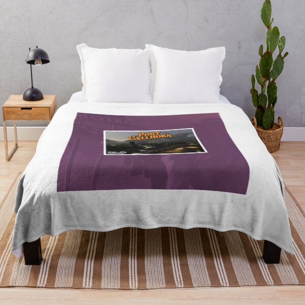 Item preview, Port Gellhorn Nighttime Coastal Urban Aesthetic Art designed and sold by 1001T-Shirt.