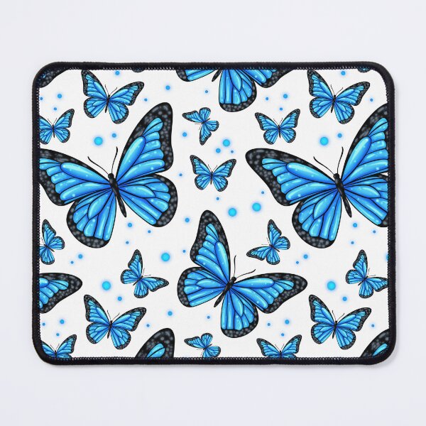 Item preview, Blue Chrome Butterfly – Y2K Aesthetic Sticker designed and sold by tviyluv.