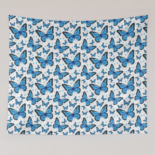 Item preview, Blue Chrome Butterfly – Y2K Aesthetic Sticker designed and sold by tviyluv.
