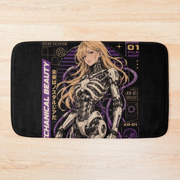 Item preview, Mechanical Beauty Android – Retro Futurism Cyborg Girl Design designed and sold by PunkVerseStudio.