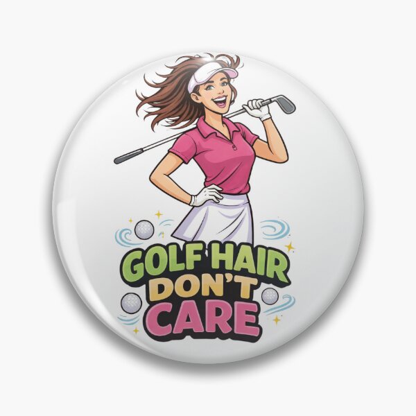 Item preview, Funny Golf Hair Dont Care Brunette Golfer Girl designed and sold by Print Loft.