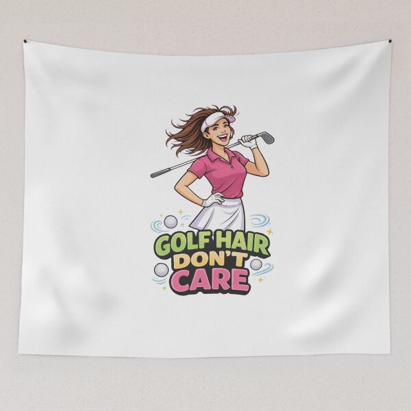 Item preview, Funny Golf Hair Dont Care Brunette Golfer Girl designed and sold by Print Loft.
