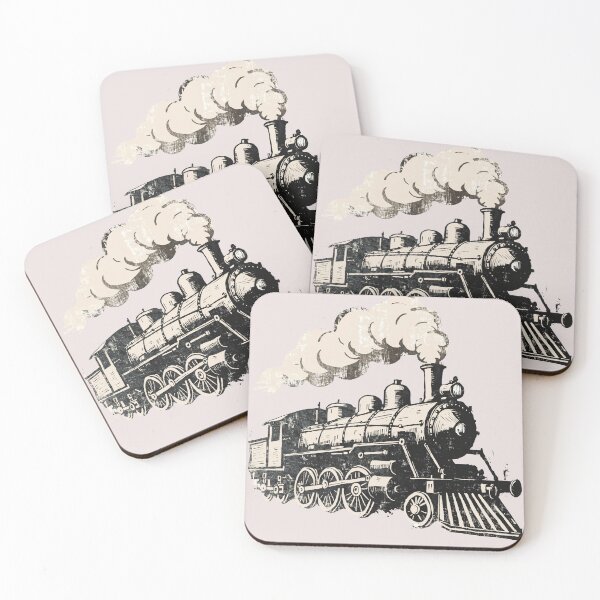 Item preview, Vintage Steam Locomotive Illustration designed and sold by GogaVibeRe.