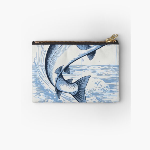 Item preview, Coho Salmon Leaping Blueprint designed and sold by JebliDesign.