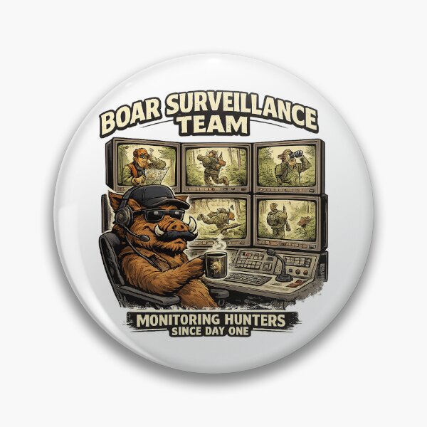Item preview, Boar Surveillance Team - Funny Hunting Design designed and sold by C6S5M.