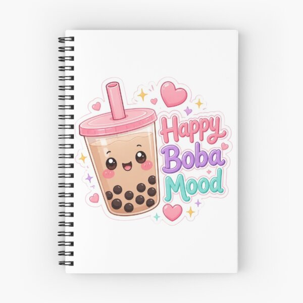Item preview,  Happy Boba Mood – Cute Kawaii Bubble Tea Sticker designed and sold by Stylestickers55.