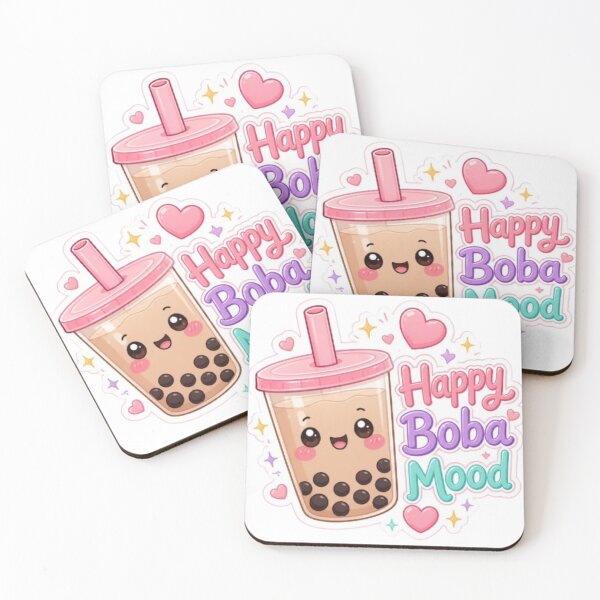 Item preview,  Happy Boba Mood – Cute Kawaii Bubble Tea Sticker designed and sold by Stylestickers55.