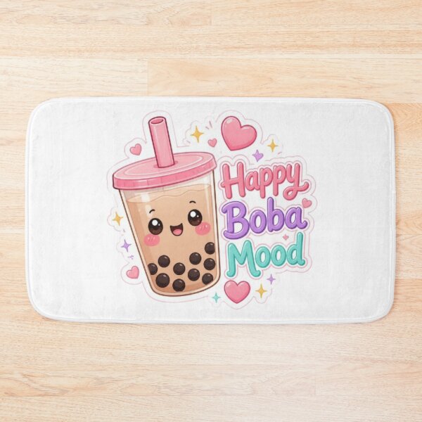 Item preview,  Happy Boba Mood – Cute Kawaii Bubble Tea Sticker designed and sold by Stylestickers55.