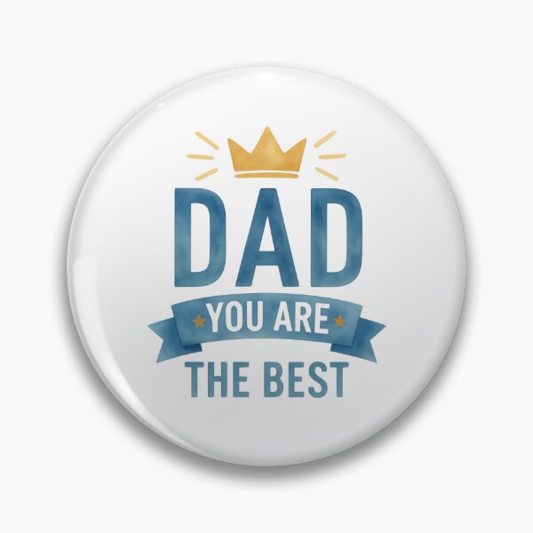 Item preview, Dad You Are the Best with Blue & Gold Crown designed and sold by jeweleddesigns.
