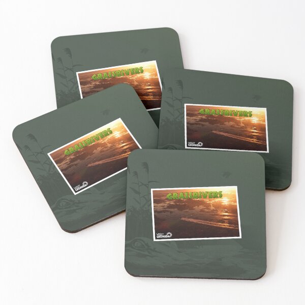 Item preview, Grassrivers Swamp Sunset Coastal Wilderness Aesthetic designed and sold by 1001T-Shirt.