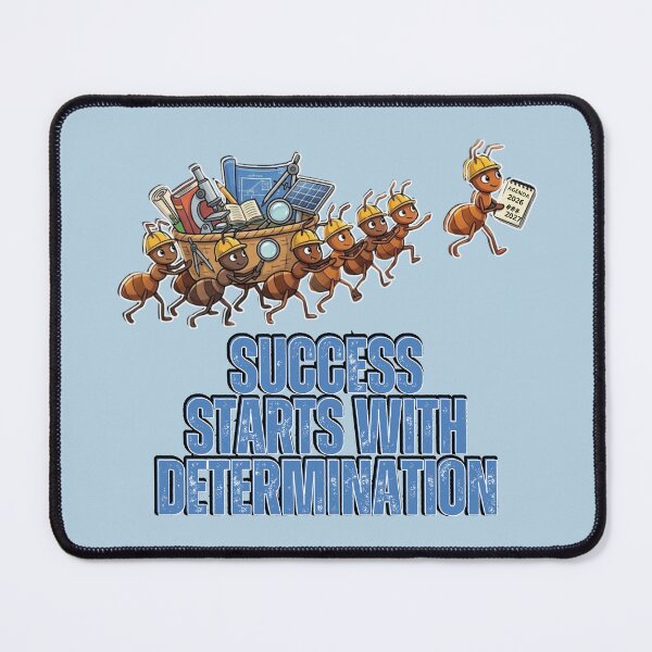 Item preview, "Success Starts With Determination" – Motivational Worker Ants Illustration t-shirt designed and sold by NinaCreator.